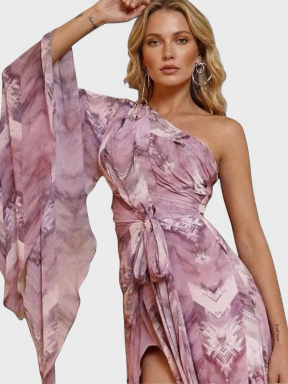 NWT Anthropologie One Shoulder Maxi Dress
